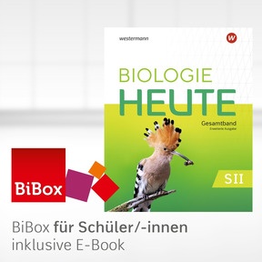 Produktabbildung zu Biologie heute SII - Erweiterte Ausgabe 2025 - BiBox – Das digitale Unterrichtssystem - Einzellizenz für Schüler/-innen PrintPlus (1 Schuljahr)
