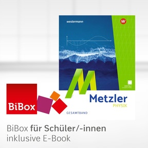 Produktabbildung zu Metzler Physik SII - 6. Auflage 2026 Allgemeine Ausgabe - BiBox – Das digitale Unterrichtssystem - Einzellizenz für Schüler/-innen (1 Schuljahr)