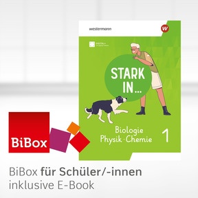 Produktabbildung zu Stark in … Biologie/Physik/Chemie - Ausgabe 2026 - BiBox - Das digitale Unterrichtssystem 1 - Klassensatz PrintPlus (1 Schuljahr)