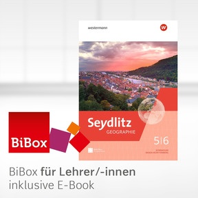 Produktabbildung zu Seydlitz Geographie – Ausgabe 2026 für Gymnasien in Baden-Württemberg - BiBox – Das digitale Unterrichtssystem 5/6 - Einzellizenz für Lehrer/-innen (Dauerlizenz)