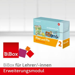 Produktabbildung zu Flex und Flo - Ausgabe 2021 - BiBox – Erweiterungsmodul Entdeckerkartei 2 (Zu den Themenheften für die Ausleihe) - Einzellizenz für Lehrer/-innen (Dauerlizenz)
