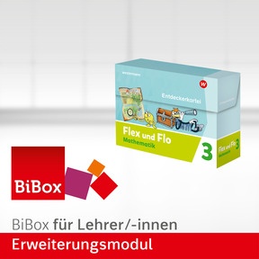 Produktabbildung zu Flex und Flo - Ausgabe 2021 - BiBox – Erweiterungsmodul Entdeckerkartei 3 (Zu den Themenheften für die Ausleihe) - Einzellizenz für Lehrer/-innen (Dauerlizenz)