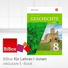 Produktabbildung zu Geschichte – Ausgabe 2026 für Gymnasien in Baden-Württemberg - BiBox – Das digitale Unterrichtssystem 8 - Einzellizenz für Lehrer/-innen (Dauerlizenz)