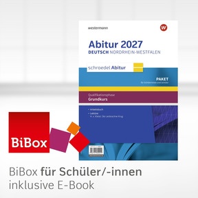 Produktabbildung zu Schroedel Abitur – Ausgabe für Nordrhein-Westfalen zum Abitur 2027 - BiBox – Das digitale Unterrichtssystem Grundkurs - Einzellizenz für Schüler/-innen PrintPlus (1 Schuljahr)
