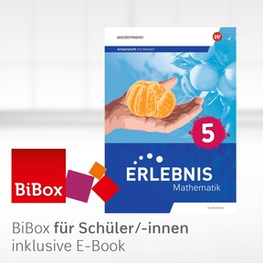Produktabbildung zu Erlebnis Mathematik – Ausgabe 2026 für Thüringen - Digitales Arbeitsheft 5 mit Medien