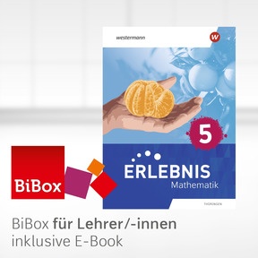 Produktabbildung zu Erlebnis Mathematik – Ausgabe 2026 für Thüringen - BiBox – Das digitale Unterrichtssystem 5 - Einzellizenz für Lehrer/-innen (Dauerlizenz)