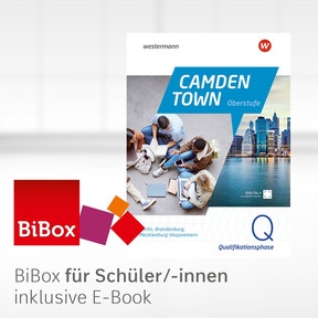 Produktabbildung zu Camden Town Oberstufe - Ausgabe 2026 für Berlin,Brandenburg,Mecklenburg-Vorpommern - BiBox - Das digitale Unterrichtssystem Qualifikationsphase - Einzellizenz für Schüler/-innen PrintPlus (1 Schuljahr)