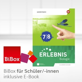 Produktabbildung zu Erlebnis Biologie - Allgemeine Ausgabe 2025 - BiBox - Das digitale Unterrichtssystem 7/8 - Einzellizenz für Schüler/-innen (1 Schuljahr)