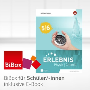 Produktabbildung zu Erlebnis Physik/Chemie - Allgemeine Ausgabe 2026 - BiBox - Das digitale Unterrichtssystem 5/6 - Klassenlizenz Premium (1 Schuljahr)