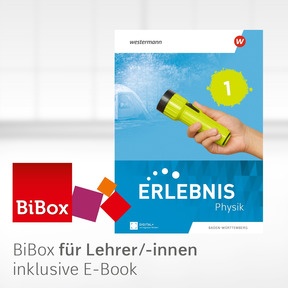 Produktabbildung zu Erlebnis Physik – Ausgabe 2026 für Baden-Württemberg - BiBox – Das digitale Unterrichtssystem 1 - Einzellizenz für Lehrer/-innen (Dauerlizenz)