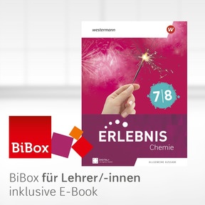 Produktabbildung zu Erlebnis Chemie – Allgemeine Ausgabe 2027 - BiBox – Das digitale Unterrichtssystem 7/8 - Kollegiumslizenz für Lehrer/-innen (Dauerlizenz)