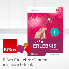 Produktabbildung zu Erlebnis Chemie – Ausgabe 2026 für Baden-Württemberg - BiBox – Das digitale Unterrichtssystem 1 - Kollegiumslizenz für Lehrer/-innen (1 Schuljahr)