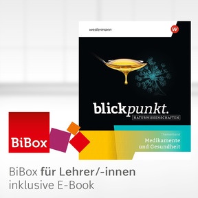 Produktabbildung zu Blickpunkt Naturwissenschaften – Themenbände - BiBox – Das digitale Unterrichtssystem Medikamente und Gesundheit - Einzellizenz für Lehrer/-innen (Dauerlizenz)