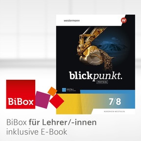Produktabbildung zu Blickpunkt Physik – Ausgabe 2026 für Nordrhein-Westfalen - BiBox – Das digitale Unterrichtssystem 7/8 - Kollegiumslizenz für Lehrer/-innen (1 Schuljahr)