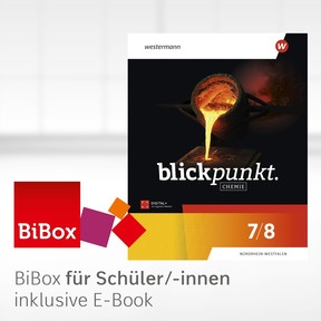 Produktabbildung zu Blickpunkt Chemie – Ausgabe 2026 für Nordrhein-Westfalen - BiBox – Das digitale Unterrichtssystem 7/8 - Einzellizenz für Schüler/-innen (1 Schuljahr)