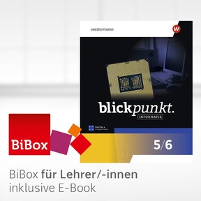Produktabbildung zu Blickpunkt Informatik – Ausgabe 2026 für Nordrhein-Westfalen - BiBox – Das digitale Unterrichtssystem 5/6 - Kollegiumslizenz für Lehrer/-innen (Dauerlizenz)
