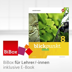 Produktabbildung zu Blickpunkt Biologie - Ausgabe 2022 für Realschulen in Bayern - BiBox - Das digitale Unterrichtssystem 8 - Kollegiumslizenz für Lehrer/-innen (1 Schuljahr)
