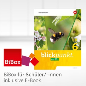 Produktabbildung zu Blickpunkt Biologie - Ausgabe 2024 für Sachsen - BiBox - Das digitale Unterrichtssystem 6 - Klassensatz PrintPlus (1 Schuljahr)