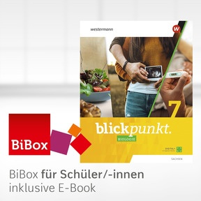 Produktabbildung zu Blickpunkt Biologie - Ausgabe 2024 für Sachsen - BiBox - Das digitale Unterrichtssystem 7 - Klassensatz PrintPlus (1 Schuljahr)