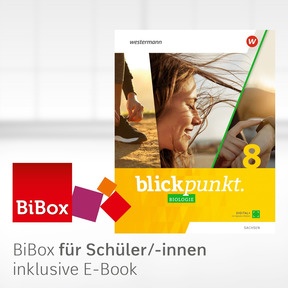 Produktabbildung zu Blickpunkt Biologie - Ausgabe 2024 für Sachsen - BiBox - Das digitale Unterrichtssystem 8 - Klassensatz PrintPlus (1 Schuljahr)