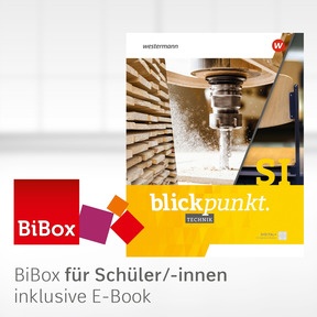 Produktabbildung zu Blickpunkt Technik - Ausgabe 2024 - BiBox - Das digitale Unterrichtssystem SI - Klassensatz PrintPlus (1 Schuljahr)