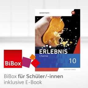 Produktabbildung zu Erlebnis Chemie - Ausgabe 2024 für Baden-Württemberg - BiBox - Das digitale Unterrichtssystem 10 - Klassensatz PrintPlus (1 Schuljahr)