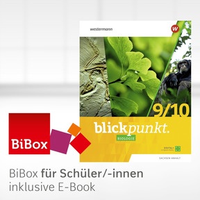 Produktabbildung zu Blickpunkt Biologie - Ausgabe 2024 für Sachsen-Anhalt - BiBox - Das digitale Unterrichtssystem 9 / 10 - Einzellizenz für Schüler/-innen (1 Schuljahr)