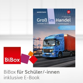Produktabbildung zu Groß im Handel - KMK-Ausgabe - BiBox - Das digitale Unterrichtssystem 3: Lernfelder 10 bis 13 - Kaufmann/Kauffrau für Groß- und Außenhandel - Einzellizenz für Schüler/-innen (1 Jahr) - 9. Auflage 2024