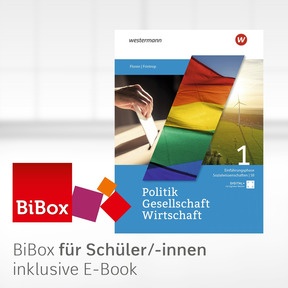 Produktabbildung zu Politik-Gesellschaft-Wirtschaft Sozialwissenschaften SII - Ausgabe 2026 - BiBox - Das digitale Unterrichtssystem 1 - Einzellizenz für Schüler/-innen PrintPlus (1 Schuljahr)