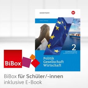 Produktabbildung zu Politik-Gesellschaft-Wirtschaft Sozialwissenschaften SII - Ausgabe 2025 für Nordrhein-Westfalen - BiBox - Das digitale Unterrichtssystem 2 - Einzellizenz für Schüler/-innen (1 Schuljahr)