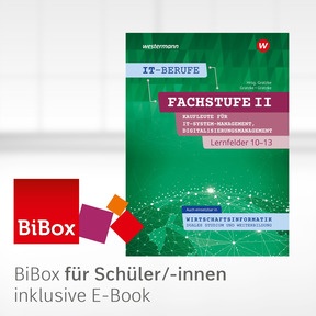 Produktabbildung zu IT-Berufe - BiBox - Das digitale Unterrichtssystem Kaufleute IT-Systemmanagement Lernfelder 10-13 - Einzellizenz für Schüler/-innen (4 Schuljahre) - 1. Auflage 2024