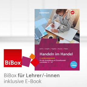 Produktabbildung zu Handeln im Handel - BiBox - Das digitale Unterrichtssystem 3. Ausbildungsjahr im Einzelhandel: Lernfelder 11 bis 14 - Einzellizenz für Lehrer/-innen (Dauerlizenz) - 9. Auflage 2026