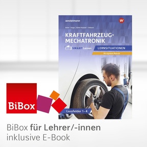 Produktabbildung zu Kraftfahrzeugmechatronik - Lernsituationen - Lernfelder 1-4 - Kfz SMART Lernen - BiBox - Das digitale Unterrichtssystem - Einzellizenz für Lehrer/-innen (Dauerlizenz) - 1. Auflage 2025