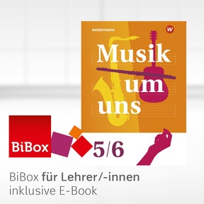 Produktabbildung zu Musik um uns SI - 6. Auflage 2024 - BiBox - Das digitale Unterrichtssystem 5/6 - Kollegiumslizenz für Lehrer/-innen (Dauerlizenz)