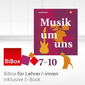Produktabbildung zu Musik um uns SI - 6. Auflage 2024 - BiBox - Das digitale Unterrichtssystem Erweiterungsmodul 7-10 - Einzellizenz für Lehrer/-innen (Dauerlizenz)