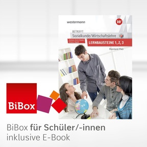 Produktabbildung zu Betrifft Sozialkunde / Wirtschaftslehre - Ausgabe für Rheinland-Pfalz - BiBox - Das digitale Unterrichtssystem Lernbausteine 1-3 - Einzellizenz für Schüler/-innen (4 Schuljahre) - 8. Auflage 2019
