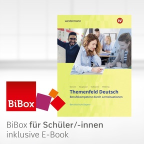 Produktabbildung zu Themenfeld Deutsch - Ausgabe für Berufsschulen in Bayern - BiBox - Das digitale Unterrichtssystem - Einzellizenz für Schüler/-innen (4 Schuljahre) - 2. Auflage 2021