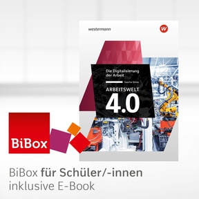 Produktabbildung zu Arbeitswelt 4.0 - BiBox - Das digitale Unterrichtssystem Die Digitalisierung der Arbeit - Einzellizenz für Schüler/-innen (4 Schuljahre) - 1. Auflage 2018