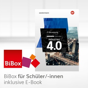 Produktabbildung zu Industrie 4.0 - BiBox - Das digitale Unterrichtssystem IT Vernetzung - Einzellizenz für Schüler/-innen (4 Schuljahre) - 1. Auflage 2018