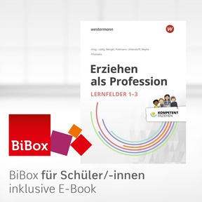 Produktabbildung zu Erziehen als Profession - BiBox - Das digitale Unterrichtssystem Lernfelder 1-3 - Einzellizenz für Schüler/-innen (4 Schuljahre) - 1. Auflage 2019