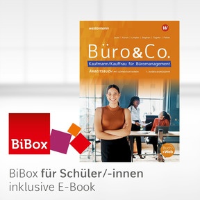 Produktabbildung zu Büro & Co. nach Lernfeldern - BiBox - Das digitale Unterrichtssystem 1. Ausbildungsjahr AH - Einzellizenz für Schüler/-innen (4 Schuljahre) - 5. Auflage 2025
