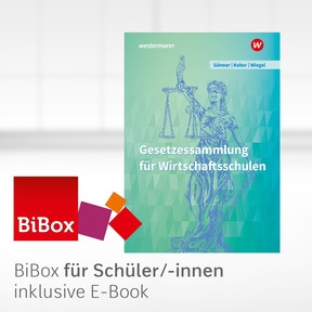 Produktabbildung zu Gesetzessammlung für Wirtschaftsschulen - BiBox - Das digitale Unterrichtssystem - Einzellizenz für Schüler/-innen (4 Schuljahre) - 60. Auflage 2023