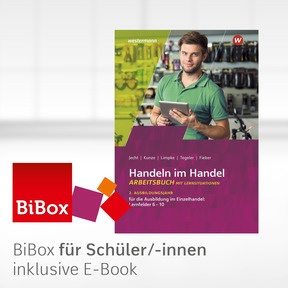 Produktabbildung zu Handeln im Handel - BiBox - Das digitale Unterrichtssystem 2. Ausbildungsjahr Einzelhandel: Lernfelder 6-10 Arbeitsbuch - Einzellizenz für Schüler/-innen (4 Schuljahre)