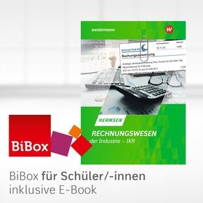 Produktabbildung zu Rechnungswesen der Industrie - IKR - BiBox - Das digitale Unterrichtssystem Schulbuch - Einzellizenz für Schüler/-innen (4 Schuljahre) - 24. Auflage 2026