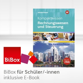 Produktabbildung zu Kompaktwissen Rechnungswesen und Steuerung für Bankkaufleute - BiBox - Das digitale Unterrichtssystem - Einzellizenz für Schüler/-innen (4 Schuljahre) - 16. Auflage 2021