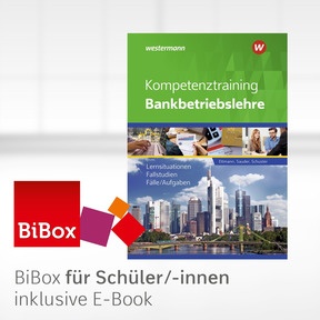 Produktabbildung zu Kompetenztraining Bankbetriebslehre - BiBox - Das digitale Unterrichtssystem - Einzellizenz für Schüler/-innen (4 Schuljahre) - 11. Auflage 2021
