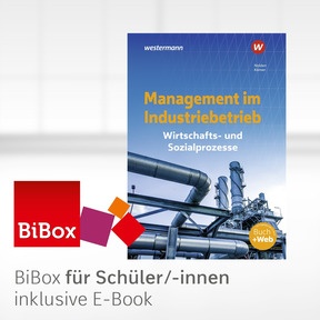 Produktabbildung zu Management im Industriebetrieb - BiBox - Das digitale Unterrichtssystem Wirtschafts- und Sozialprozesse - Einzellizenz für Schüler/-innen (4 Schuljahre) - 10. Auflage 2021