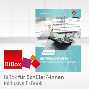 Produktabbildung zu Rechnungswesen für die kaufmännische Ausbildung - BiBox - Das digitale Unterrichtssystem - Einzellizenz für Schüler/-innen (4 Schuljahre) - 22. Auflage 2023