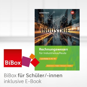 Produktabbildung zu Industriekaufleute - BiBox - Das digitale Unterrichtssystem Rechnungswesen Schülerband - Einzellizenz für Schüler/-innen (4 Schuljahre) - 14. Auflage 2024