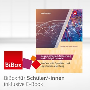 Produktabbildung zu Spedition und Logistikdienstleistung - BiBox - Das digitale Unterrichtssystem Dokumentation, Steuerung und Erfolgskontrolle - Einzellizenz für Schüler/-innen (4 Schuljahre) - 7. Auflage 2023